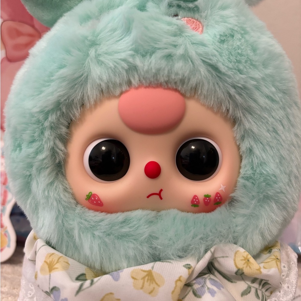 BABY THREE 200% Lily Rabbit Town V2 Plush Bag Charm Confirmed Blind Box NEW - Picture 2 of 7